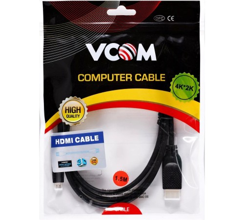 Кабель/ Кабель HDMI-19M --MicroHDMI-19M ver 2.0 1.5m VCOM <CG587-1.5M>