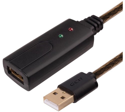 Greenconnect Удлинитель USB 2.0 с активным усилителем сигнала 10.0m Premium AM/AF, 24/22 AWG экран, армированный, морозостойкий, разъём для доп.питания Greenconnect Удлинитель USB 2.0 с активным усилителем сигнала 10.0m Premium AM/AF, 24/22 AWG экран, армированный, морозостойкий, разъём для доп.питания