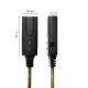 Greenconnect Удлинитель USB 2.0 с активным усилителем сигнала 10.0m Premium AM/AF, 24/22 AWG экран, армированный, морозостойкий, разъём для доп.питания