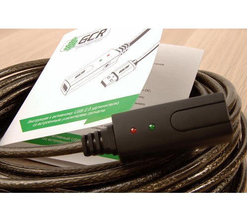 Greenconnect Удлинитель USB 2.0 с активным усилителем сигнала 10.0m Premium AM/AF, 24/22 AWG экран, армированный, морозостойкий, разъём для доп.питания Greenconnect Удлинитель USB 2.0 с активным усилителем сигнала 10.0m Premium AM/AF, 24/22 AWG экран, армированный, морозостойкий, разъём для доп.питания