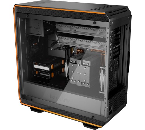 Корпус ПК без блока питания/ Case be quiet! DARK BASE PRO 900 rev.2, Full-Tower, TG, 3x140mm, 3xUSB-A 3.2, 1xUSB 3.2 Type-C, E-ATX, ATX, mATX, mITX Black/Orange