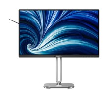 Монитор 23,8" Philips 24B2N4200  1920x1080, WLED, 16:9, IPS, 300cd, 1500:1, 4ms, 178/178, VGA, HDMI, DP, USB Hub, Speakers, 120Hz, Tilt, HAS, Swivel, Pivot, Внутр, VESA, Black, 3y