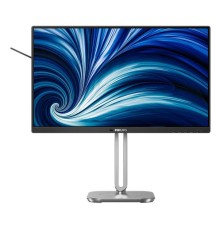 Монитор 23,8" Philips 24B2N4200  1920x1080, WLED, 16:9, IPS, 300cd, 1500:1, 4ms, 178/178, VGA, HDMI, DP, USB Hub, Speakers, 120Hz, Tilt, HAS, Swivel, Pivot, Внутр, VESA, Black, 3y