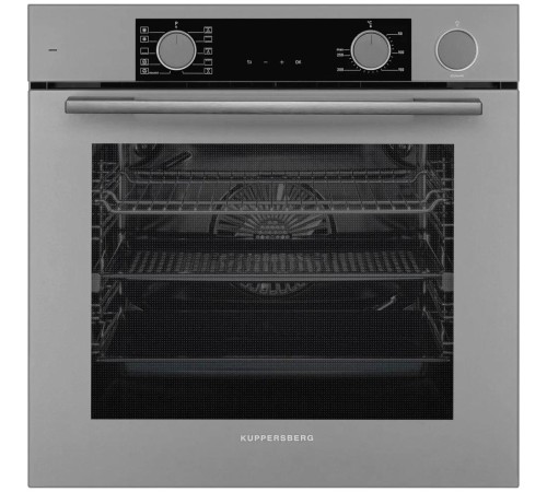 Электрический духовой шкаф Kuppersberg/ 60 см, 80 л, High-Tech, 10 режимов, ПАР, Soft Close, телескопические направляющие, серый Электрический духовой шкаф Kuppersberg/ 60 см, 80 л, High-Tech, 10 режимов, ПАР, Soft Close, телескопические направляющие, серый