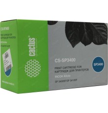 -/ Картридж лазерный Cactus CS-SP3400 407648 черный (5000стр.) для Ricoh Aficio SP 3400/3410/3410dn;SP