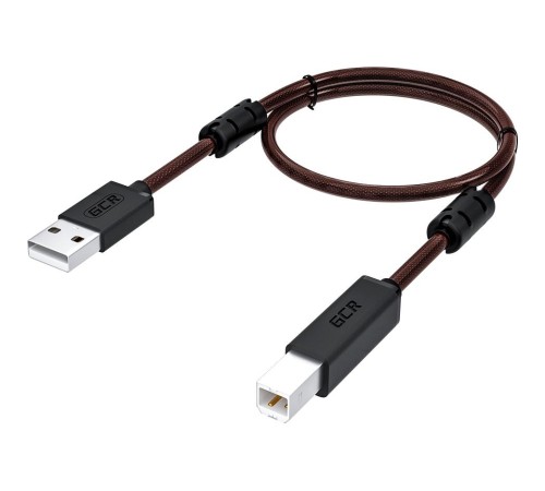 GCR Кабель PROF 1.5m USB 2.0, AM/BM, черно-прозрачный, ферритовые кольца, 28/24 AWG, экран, армированный, морозостойкий, GCR-52414 GCR Кабель PROF 1.5m USB 2.0, AM/BM, черно-прозрачный, ферритовые кольца, 28/24 AWG, экран, армированный, морозостойкий, GCR-52414