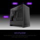 Корпус без блока питания/ Case NZXT H3 Flow (2025), Midi-Tower, TG, 1x120mm, 1xUSB-A 3.2 + 1xUSB-C 3.2, mATX, mITX Black