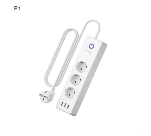 Умный сетевой фильтр Gosund Smart plug, 3 USB outlet, total 3.1A 3 sockets seperate controlled Умный сетевой фильтр Gosund Smart plug, 3 USB outlet, total 3.1A 3 sockets seperate controlled