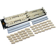 200-парный 110 кросс LANMASTER 19" 2U, блоки в комплекте