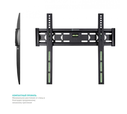 Кронштейн ONKRON/ 32-65'' макс 400*400 наклон 0º от стены: 29мм макс вес 56,8кг
