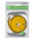 GCR Патч-корд PROF плоский прямой 2.0m, UTP медь кат.6, желтый, 30 AWG, ethernet high speed 10 Гбит/с, RJ45, T568B, GCR-52827