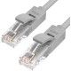 GCR Патч-корд перекрестный ethernet 15.0m UTP кат.5е, серый, RJ45, литой