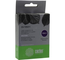 -/ Картридж ленточный Cactus CS-TZE211 TZe-211 черный для Brother 1010/1280/1280VP/2700VP