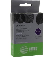 -/ Картридж ленточный Cactus CS-TZE211 TZe-211 черный для Brother 1010/1280/1280VP/2700VP
