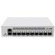 Коммутатор MikroTik Cloud Router Switch CRS310-1G-5S-4S+IN with 800 MHz CPU, 256 MB RAM, 4xSFP+, 5xSFP cages, 1xGBit LAN port, RouterOS L5, desktop case, rackmount ears, PSU