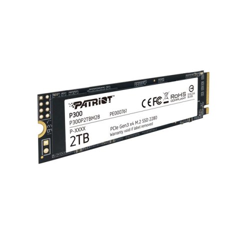 Твердотельный накопитель Patriot SSD P300 2TB M.2 2280 NVMe PCIe 3.0 x4 R2100/W1650 TBW 960TB 3D NAND