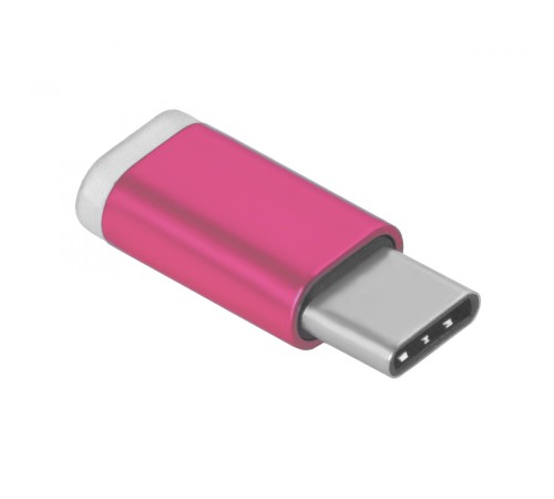 Greenconnect Переходник USB Type C на micro USB 2.0, M/F, Greenconnect, розовый, GCR-UC3U2MF-R Greenconnect Переходник USB Type C на micro USB 2.0, M/F, Greenconnect, розовый, GCR-UC3U2MF-R
