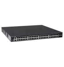  QTECH Управляемый стекируемый коммутатор уровня L3 с поддержкой PoE 802.3af/at, 48 портов 10/100/1000 BASE-T, 4 порта 10GbE SFP+, 2 сменных БП (поставляются отдельно)