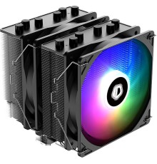 Кулер для процессора/ CPU Cooler ID-COOLING SE-55 ARGB (250W, 4-pin PWM, 153mm, Al/Cu, 6x6mm, ARGB, 2x120mm, 68.2CFM, 35.2dBA, 1500RPM, S: 1700/1200/115X, AM5/AM4, Black)