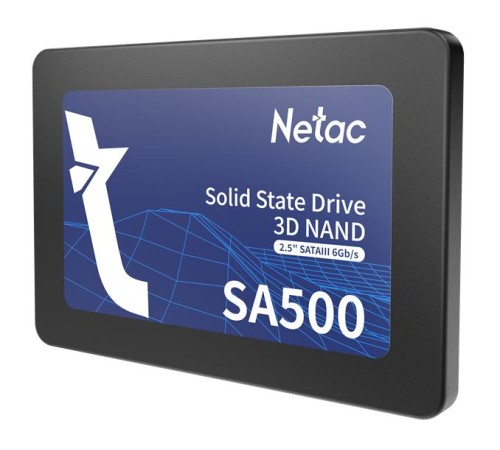 SSD накопитель Netac SSD SA500 256GB 2.5 SATAIII 3D NAND, R/W up to 520/450MB/s, TBW 120TB, 3y wty SSD накопитель Netac SSD SA500 256GB 2.5 SATAIII 3D NAND, R/W up to 520/450MB/s, TBW 120TB, 3y wty