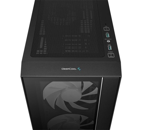 Копрус Deepcool MATREXX 55 V4 без БП, боковое окно (закаленное стекло), 3xARGB LED 140мм вентилятора спереди, 1xARGB LED 120мм вентилятор сзади, черный, ATX (R-MATREXX55-BKADA4-G-4)