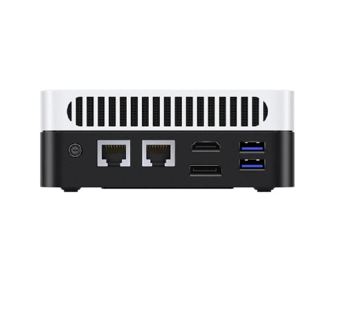 Компьютер/ Chuwi LarkBox X  Intel N-series N100(0.8Ghz)/12288Mb/512SSDGb/Int:Intel UHD Graphics/BT/WiFi/war 1y/0.4kg/Grey+White/Win11Pro + USB2.0*2/USB3.2*2/Type-C*1/HDMI*1/DP*1/RJ45*2/WIFI6,BT5.2/bracket