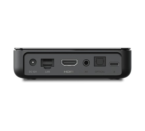 Плеер/ Smart TV Mediaplayer Dune HD Homatics Box R 4K Plus: UltraHD/60 Hz/HDR/HDR10+/Dolby Vision, CPU Amlogic S905X4-K, RAM 4 Gb, Flash 32 Gb, 1xUSB3.0, 1xUSB2.0, LAN 1000Mb/s, WiFi 802.11ax, BT 5.0, HDMI 2.1, S/PDIF, BT+Voice Remote Control, Android  TV