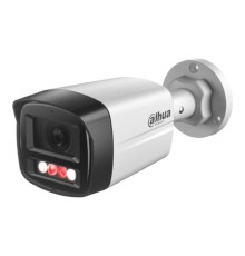 Уличная цилиндрическая IP-видеокамера SmartDualLight 2Мп 1/2.8” CMOS объектив 2.8мм обнаружение людей, микрофон, ИК 30м, LED 20м, IP67, металл/пластик