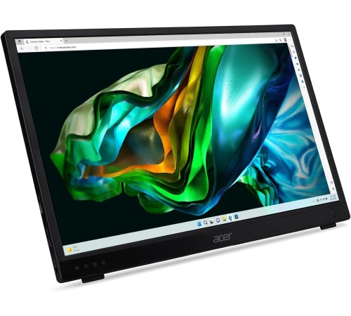 Монитор/ ACER PM181QAbmiux 17,3'', ZeroFrame, UltraThin Black, 16:9, IPS, 1920x1080, 7ms, 250cd, 60Hz, 1xMiniHDMI + 1xType-C(15W) + SPK + Audio Out, Speakers 0.5Wx2, Монитор/ ACER PM181QAbmiux 17,3'', ZeroFrame, UltraThin Black, 16:9, IPS, 1920x1080, 7ms, 250cd, 60Hz, 1xMiniHDMI + 1xType-C(15W) + SPK + Audio Out, Speakers 0.5Wx2,