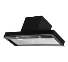 Встраиваемая вытяжка Kuppersberg/ Встраиваемая вытяжка KUPPERSBERG, 90 см, таймер, дисплей, производительность 850 м3/ч, 5 скоростей, турбо режим, механическое кнопочное управление, дисплей, уровень шума 42дБ, High-Tech, LED освещение, цвет черный