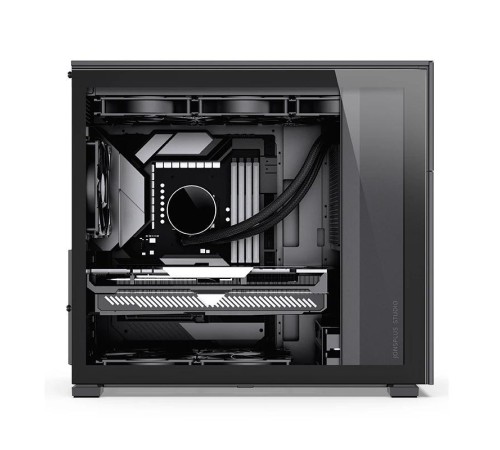 Корпус без блока питания/ Case JONSBO D41 MESH SCREEN, Midi-Tower, TG, no fan, 1xUSB-A 3.2 + 1xUSB-C 3.2, ATX, mATX Black
