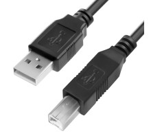 Кабель 1.0m USB 2.0, AM/BM, черный