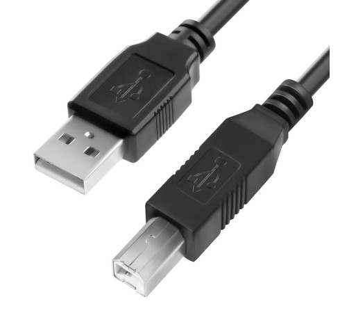 Кабель 1.0m USB 2.0, AM/BM, черный Кабель 1.0m USB 2.0, AM/BM, черный
