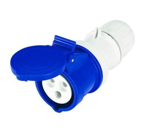Розетка кабельная IP44 32A 2P+E 230V