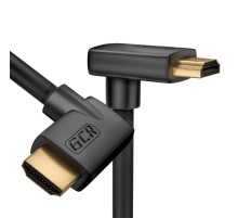 GCR Кабель 3.0m HDMI 2.0, M правый угол /M верхний угол, черный, HDR 4:2:2, Ultra HD, 4K 60 fps 60Hz/5K*30Hz, 3D, AUDIO, 18.0 Гбит/с, 28/28 AWG, GCR-52317