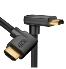 GCR Кабель 3.0m HDMI 2.0, M правый угол /M верхний угол, черный, HDR 4:2:2, Ultra HD, 4K 60 fps 60Hz/5K*30Hz, 3D, AUDIO, 18.0 Гбит/с, 28/28 AWG, GCR-52317