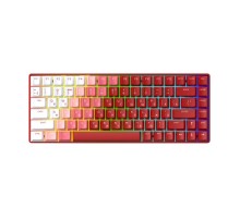 Клавиатура механическая беспроводная Dareu A84 Flame Red (красный), 84 клавиши, switch Holly (tactile), подключение проводное+Bluetooth+2.4GHz, аккумулятор 2000mAh (Вскрытая упаковка)