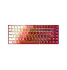 Клавиатура механическая беспроводная Dareu A84 Flame Red (красный), 84 клавиши, switch Holly (tactile), подключение проводное+Bluetooth+2.4GHz, аккумулятор 2000mAh (Вскрытая упаковка)