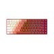 Клавиатура механическая беспроводная Dareu A84 Flame Red (красный), 84 клавиши, switch Holly (tactile), подключение проводное+Bluetooth+2.4GHz, аккумулятор 2000mAh (Вскрытая упаковка)