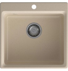 Кухонная мойка GRANFEST LV-510 cashmere 1 чаша 450*385*200, монтаж: врезной, материал: мрамор, цвет кашемир