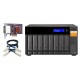 Полка расширения сетевого хранилища без дисков/ SMB QNAP TL-D800S SATA expansion enclosure, 8-tray 3,5"/2,5" w/o HDD. 2xSFF-8088, hardware RAID support, desktop version.