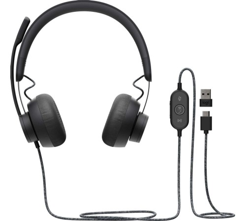 Гарнитура/ Logitech Headset Zone Wired Teams Graphite Гарнитура/ Logitech Headset Zone Wired Teams Graphite