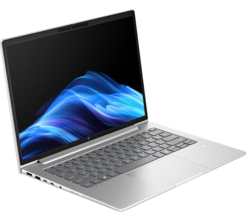Ноутбук HP EliteBook 8 G1i 14 Intel Core Ultra7-255U,14" WUXGA (1920x1200) IPS 300cd AG,16Gb DDR5-5600MHz(1),512Gb SSD NVMe,Al Case,62Wh,FPS,ENG\RU Kbd Backlit,1.39kg,Silver,1y,Win11Pro