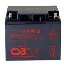 АКБ CSB Аккумуляторная батарея для ИБП (10-12 лет) (12V/40Ah)