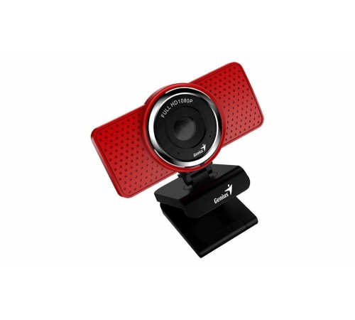 Веб-камера Genius ECam 8000 красная (Red) new package, 1080p Full HD, Mic, 360°, универсальное мониторное крепление, гнездо для штатива Веб-камера Genius ECam 8000 красная (Red) new package, 1080p Full HD, Mic, 360°, универсальное мониторное крепление, гнездо для штатива