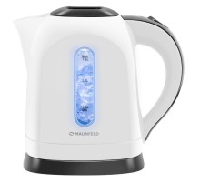 Чайник MAUNFELD/ Чайник MAUNFELD MGK-632W, объем 1.5 л, подсветка, отключение при закипании, цвет белый