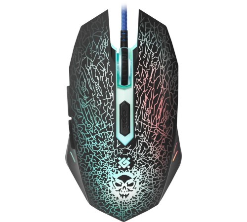 Defender Проводная игровая мышь Shock GM-110L оптика,6кнопок,800-3200dpi