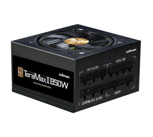 Блок питания Zalman ZM850-TMX2, 850W, ATX12V v3.0, APFC, 12cm Fan, 80+ Gold Gen5, Full Modular, Retail Блок питания Zalman ZM850-TMX2, 850W, ATX12V v3.0, APFC, 12cm Fan, 80+ Gold Gen5, Full Modular, Retail