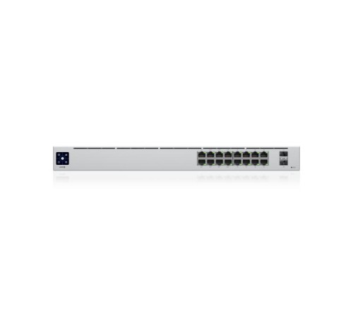Коммутатор/ 16-port, Layer 2 PoE switch with a silent, fanless cooling system.42W total PoE availability