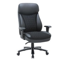 Офисное кресло Chairman CH414 экокожа/ткань, черный